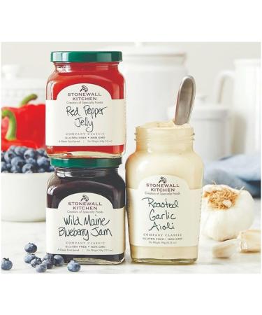 Stonewall Kitchen Garlic Aioli Roasted 291g Jar - Gluten Free Creamy Garlic Aioli - Intense Aroma - Ideal for Burgers and Meat - Buy Online on GoSupps.com