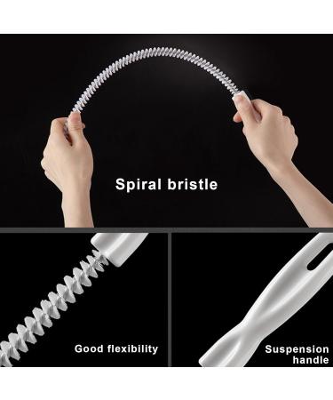 kurriuwu Pipe Cleaner Tool 5/10pcs Pipe Dredging Brush Bathroom Hair Sewer Cleaner Spiral Design Extra-Long 5pcs 60cm 60cm 5pcs - Buy Online on GoSupps.com