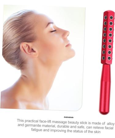 Healeved 1pc Face Firming Machine Facial Roller Eye Mini Face Roller Pink Business Card Holder Face Massager Facial Beauty Massager Face Lift Tool Ipl Red Aluminum Alloy 16.5X2cm Red - Buy Online on GoSupps.com