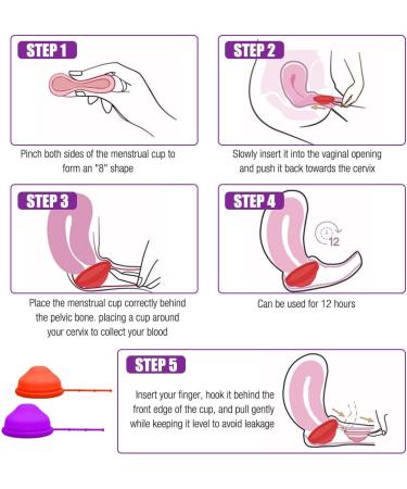 Shop IxyHKB Menstrual Disc - Soft Silicone Menstruation Cups for Normal & Heavy Bleeding (2 Pieces: Small & Large) - Eco-Friendly & Comfortable Solution - Buy Online on GoSupps.com