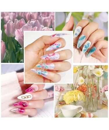 Blooming Gel Nail Polish - Watercolor Marble Effect | 12 Colors 7ml - JSYYY0106 - Buy Online on GoSupps.com