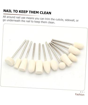 FRCOLOR 1set Nail Polish Polishing Head for Manicure Nail Drill Accessories Nail Art Polishing Heads Sand Nail Dip Kit Cleaning Tools Sanding Grinding Tool Diamond To Rotate Wool Acrylic - Buy Online on GoSupps.com