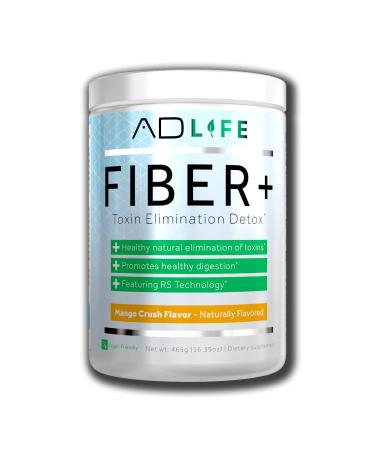 Project AD Fiber+ Fiber Supplement - Supports Gut Health and Digestive Regularity  Fiber is Great for Weight Loss  Detox  Vegan Friendly - Fiber Powder  16.4 Oz (Mango)