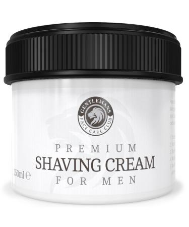 Shaving Cream - Luxury Sandalwood Shave Cream From Gentlemans Face Care Club - Large 90 Day Supply 150ml Pot 150 ml (Pack of 1)
