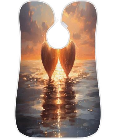 Big Sea Love Beard Bib Apron - Ultimate Beard Hair Catcher for Men | Perfect Father's Day & Christmas Gift with 2 Suction Cups - Buy Online on GoSupps.com