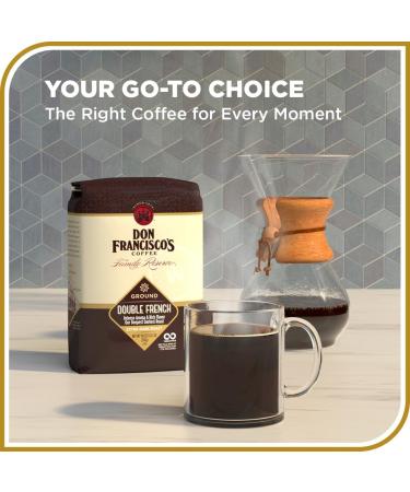 Don Francisco's Double caf moulu torr fi fonc fran ais (sac de 530 ml) Double fran ais 510.3 g (Lot de 1) - Buy Online on GoSupps.com