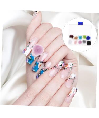 Ipetboom Nail Art 1 Box Nail Set 3d Velvet Fur Ball Suit Manicure Nail Supplies 13X7CM As Shown - Buy Online on GoSupps.com