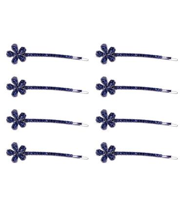 FRCOLOR 4 Pairs Crystal Bobby Pins Vintage Bobby Goody Barrettes for Women Diamond Headpiece Silver Barrettes Rhinestone Barrettes Silver Headpiece Tiara for Girls Bride Cut off Hair