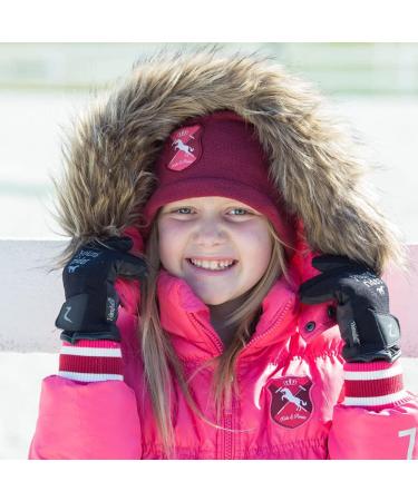 HORZE Kids Rimma Fleece-Lined Winter Horseback Riding Gloves Black - Size 6 - Buy Online on GoSupps.com