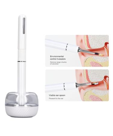 Smart Visible Ear Cleaner | Ear Wax Removal Tool with 10MP HD 360 Degree Wide Angle Ear Scope | Earwax Remover (White) - Buy Online on GoSupps.com