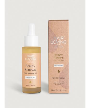 Beauty Renewal Hair and Scalp Oil by Hair Loving - can help reduce Hair Loss- helps with Dandruff & Frizz - Rosemary and Avocado Hair Oil for Dry Damaged Hair - Hair Loss for Women & Men