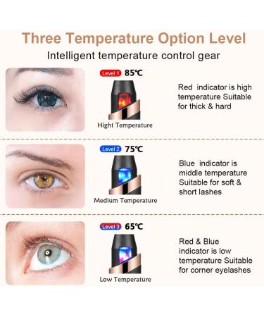 DUST2OASIS Heated Eyelash Curler with Comb - Rechargeable Electric Lash Curler for Natural Curling and Long-Lasting Results | Black 2022 Model - Buy Online on GoSupps.com