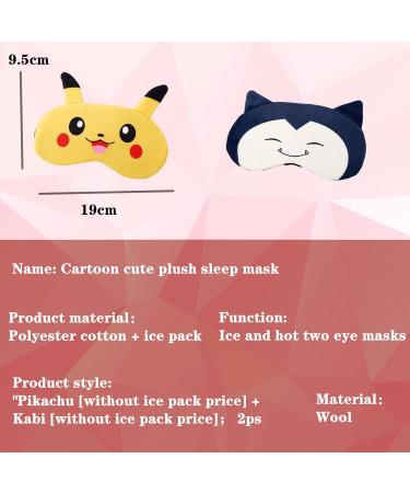 TKHOPE 2 Pcs Kids Sleep Mask Sleeping Mask Eye Mask for Girls Boys Women Cute Sleep Mask Soft Plush Blindfold Eye Mask Covers for Sleep - Buy Online on GoSupps.com