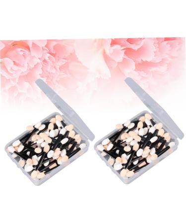Beavorty 300 Pcs eye makeup Dual Sided Eyeshadow Brush Cosmetic eye shadow stick major Size 2x3pcs Blackx3pcs - Buy Online on GoSupps.com