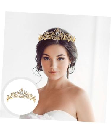 MERRYHAPY Large Rhinestone Crown Hair Ties for Women Hair Bands for Womens Hair Women Hair Accessories Hair Accessory Bridal Headdress Women s Jewelry Rhinestone Bridal Crowns Wedding Alloy - Buy Online on GoSupps.com