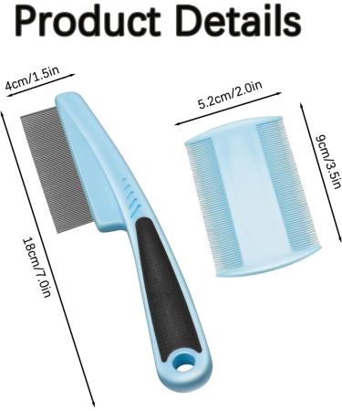 2PCS Flea Comb Flea Comb for Dogs Flea Comb for Cats Cat Flea Comb Dog Flea Comb Flea Comb for Kittens Cat Flea Comb Dog Flea Comb for Small Dogs Flea Combs for Cats Dogs - Buy Online on GoSupps.com