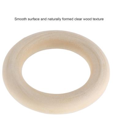 5 Pieces Natural Wooden Rings - Smooth Baby Bite Rings for DIY Craft & Jewelry Production (55mm) - Buy Online on GoSupps.com