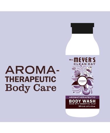 Mrs. Meyer's Lavender Body Wash 16 oz - Pack of 3 | Biodegradable Shower Gel with Essential Oils for Women and Men - Buy Online on GoSupps.com