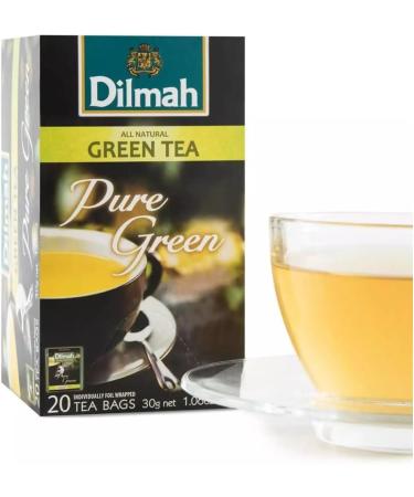  Dilmah Dilmah | Pure Green Tea 100% Natural | Ceylon Green Tea Filters Incarto Unique - 20 Tea Bags (30 Gr) - Buy Online on GoSupps.com