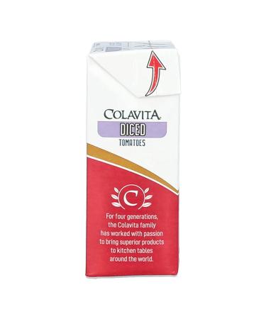 Colavita Italian Diced Tomatoes - Perfect for Sauces, Pasta, Bruschetta, and Soups - Eco-Friendly Tetra Recart Box - Pack of 16 (13.76 oz each) - Buy Online on GoSupps.com