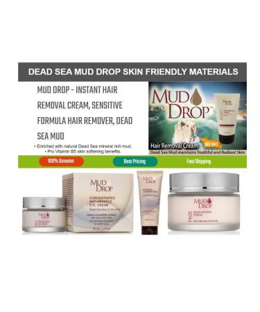 Be In Beauty Mud Drop Body Hair Removal Cream - 5.6 Ounce | Effective Smooth Skin International Shipping - Buy Online on GoSupps.com