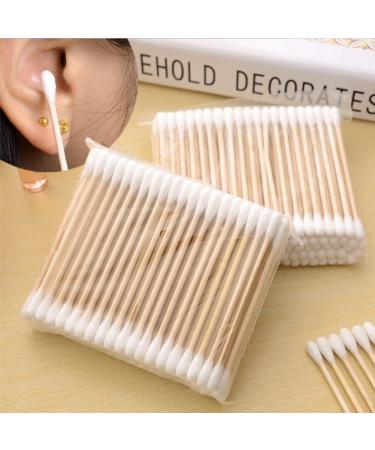 1000PCS Double-Ended Cotton Swabs - Eco-Friendly Wooden Cotton Buds for Makeup Ear Cleaning & Pets | International Shipping Available - Buy Online on GoSupps.com