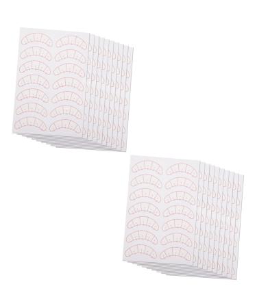 POPETPOP 2pcs 3 Eyelash Positioning Eye Patch Makeup Dresser Makeup Artist Disposable Eye Pad Stickers Makeup Eye Pad Sticker Fake Eyelashes Fake Lashes Makeup Tools Eyelash Pad