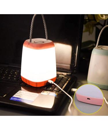 USB Rechargeable Night Light for Kids | Portable Camping Lantern with 3 Modes | Cyan | Indoor Outdoor Bedroom Emergency Use - Buy Online on GoSupps.com