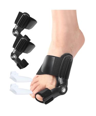 Vduck bale toe corrector smooth iron for large toes 1 pair toe separator and bale corrector for relief of bale toes adjustable bale rail with silicone inner cushion black