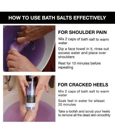 Soulflower Lavender Bath Salt 500g/18 Oz - Natural Mineral-Rich Sea Salt Soak with Lavender Essential Oil for Body & Foot Spa - Ideal Gift for Men - Buy Online on GoSupps.com