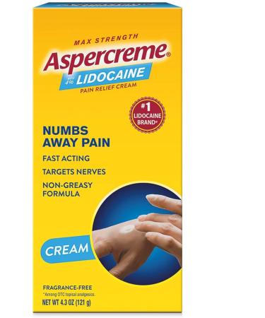 Aspercreme with Lidocaine Maximum Strength Pain Relief Cream 4.7 oz.