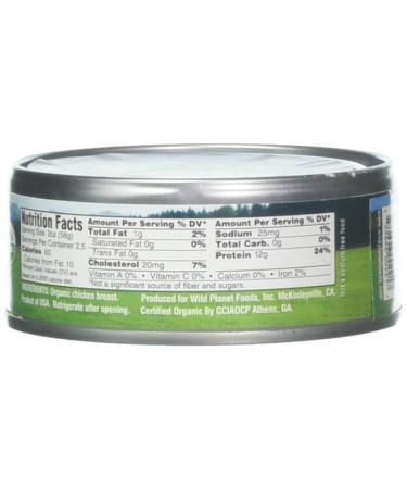 Wild Planet Organic Roasted Chicken Breast 5oz (12 Pack) - Premium Quality, Sustainably Sourced - Buy Online on GoSupps.com