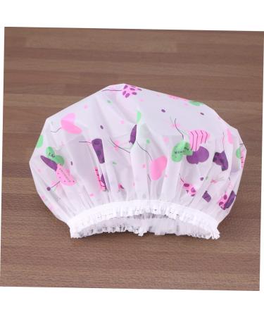 Healeved 10pcs Thicken Plastic Shower Cap Set - Waterproof Bathing Hat for Miss Swimming - Shower Bath Hat - Buy Online on GoSupps.com