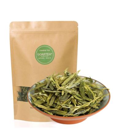 GOARTEA Th Vert 2Pcs 250g / 17.6oz West Lake Longjing Th Vert Dragon well Th Vert Loose Leaf Chinese Xihu Long Jing Tea Dragonwell Green Tea