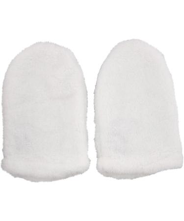 Soft Microfiber Paraffin Bath Gloves | Cosmetex Silver Cosmetic Gloves | Warming Hand Shoes | 1 Pair - White | Premium Quality Care for Smooth Skin - Buy Online on GoSupps.com