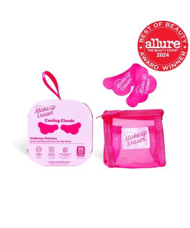 Buy Original MakeUp Eraser Cooling Clouds Undereye Patches - Reusable Hydroactive Mask for Tired Eyes Wrinkles - Set of 2 with Mini Washbag International Shipping Available - Buy Online on GoSupps.com