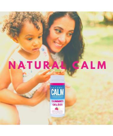 Natural Calm Magnesium Gummies (Raspberry Lemon Flavour) 120 Count - Chewable - Fast Absorbing - Relaxing - Vegan Gluten-free Ages 4 and up - Buy Online on GoSupps.com