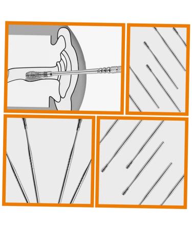Spring Ear Pick Set - 6pcs Stainless Steel Spiral Ear Cleaner Kit - Buy Online on GoSupps.com