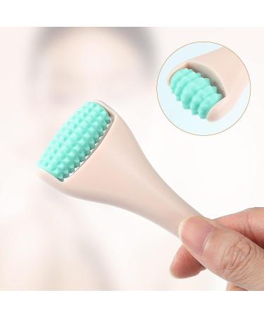 VOCOSTE Silicone Face Roller for Women | Facial Massage Tool to Relieve Stress, Remove Wrinkles & Puffiness - Green - Buy Online on GoSupps.com