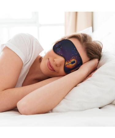 Microphone with Music Note Print Double-Sided Eye Mask Soft and Light Blocking for Enhancing Sleep Quality - Buy Online on GoSupps.com