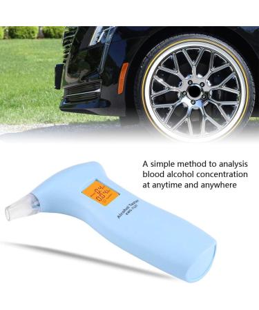 Portable Alcohol Breathalyzer LCD Display Digital Tester - Blue Color ABS Material - Buy Online on GoSupps.com