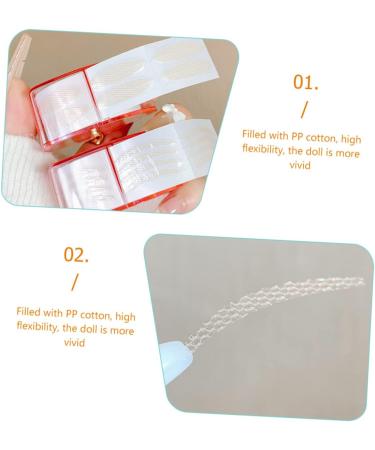 FRCOLOR 8 Rolls Double Eyelid Sticker Instant Eyelid Lift Sticker Eyelid Strips Double Eyelid Glue Single Ktape Makeup Stickers Eye Lift Strips Heart-shaped Cosmetics Double Eyelid Tape - Buy Online on GoSupps.com