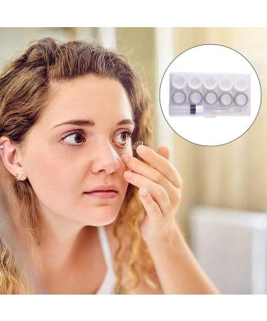 Wudaizhi Travel-Friendly 5-Pair Contact Lens Case Set | Eye Lens Containers | Cosmetic Clasp in White & Gray - Buy Online on GoSupps.com