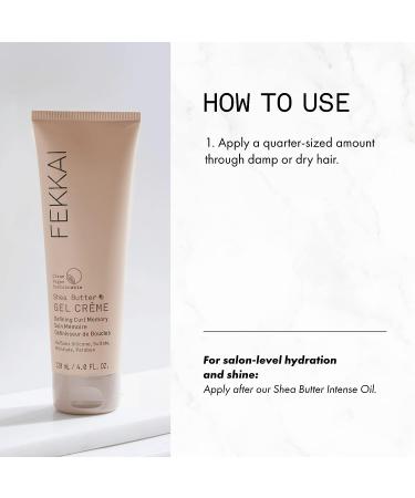 Fekkai Shea Butter Curl Defining Gel Creme - 120 mL | Hydrating & Defining | Non-Sticky, Non-Flaky, Non-Drying | Salon Grade | EWG Compliant | Vegan & Cruelty Free - Buy Online on GoSupps.com