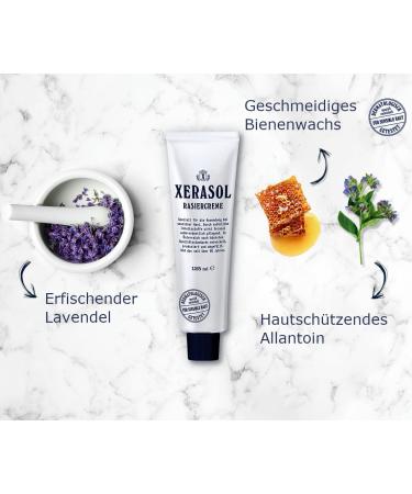 Xerasol Shaving Cream 125ml | Classic Austrian Formula for Razor Burn Relief | Moisturizing Shave Solution for Dry Skin | Shop Internationally - Buy Online on GoSupps.com