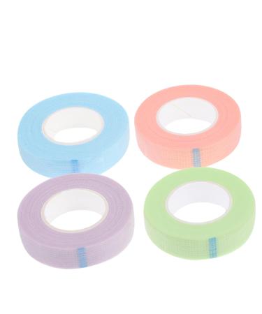 minkissy 4 Rolls Eyelash Eyelid Tape Lash Tools Sensitive Eyelash Tape Eye Skin Tape Under Eye Tapes Adhesive Fabric Lash Tape Lashes Tools Supplies Non-woven Fabric Cosmetic