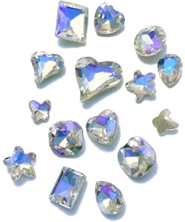 30Pieces Pointed Bottom Nail Rhinestones for Nails Art Decorations Crystal Glass Stone Manicure Nail Decoration Part Nail Decoration Stones Decorative Nail Jewels Nail Art Supplies - Buy Online on GoSupps.com
