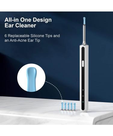 1080P FHD WiFi Ear Wax Removal Kit | Otoscope Visual Camera | Wireless Ear Cleaner with 6 LED Light for Adults - X8 White - Buy Online on GoSupps.com