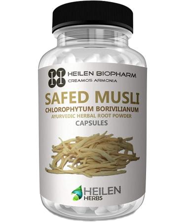 SENTA Safed Musli Powder (Chlorophytum Borivilianum) - 500 mg X 180 Capsules 90 Grams Pack of -1.