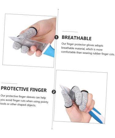 4 Pairs Cut Resistant Gloves - Reusable Finger Covers for Scrapbooking Carving & Quilting | Durable Thumb Protection & Metal Mesh Design - Buy Online on GoSupps.com
